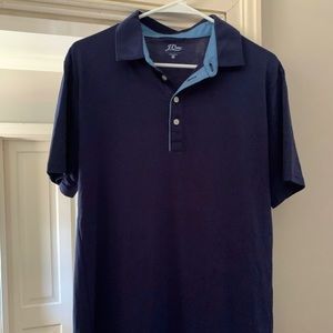 NWT. JCrew Performance Navy Polo - Men Size Medium
